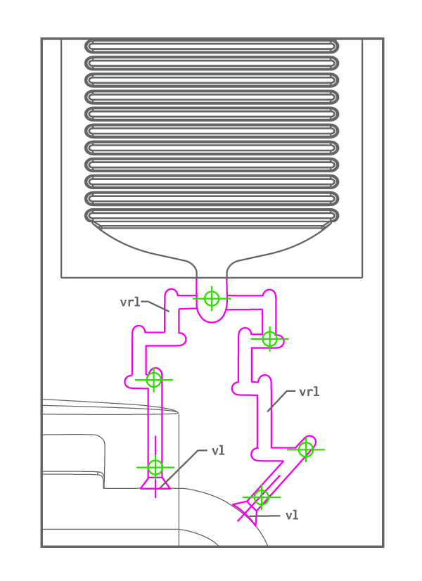 diagram of vent runners